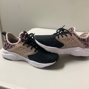 Fabletics studio Zuma pink and black cheetah sneakers